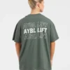T-shirt oversize AYBL Lift Italic