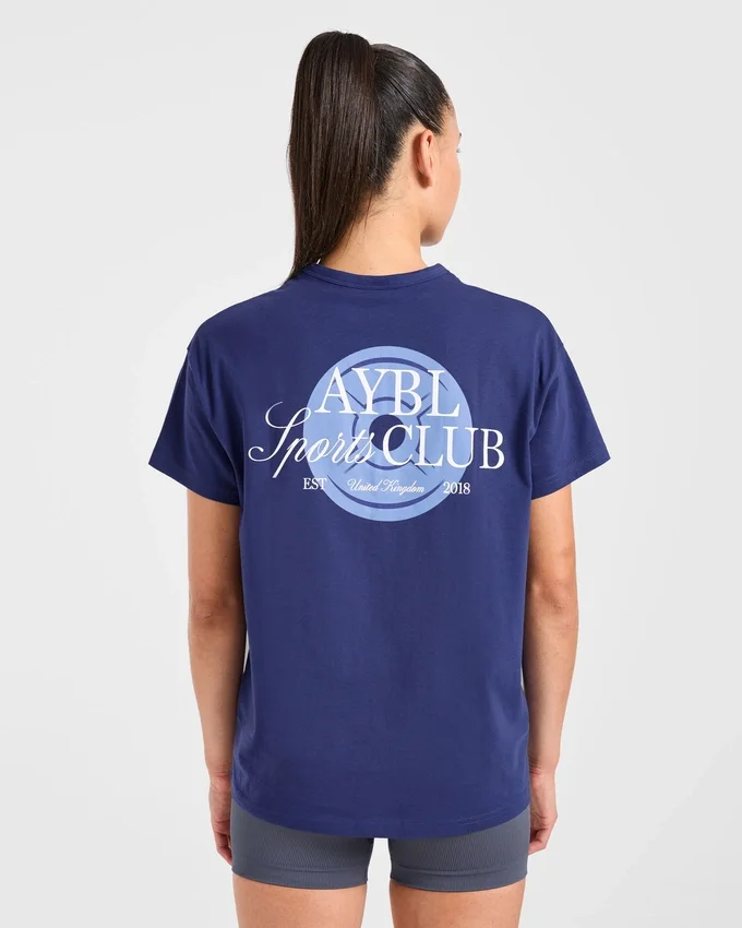 T-shirt oversize « AYBL Sports Club Script »