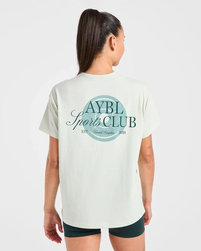 T-shirt oversize « AYBL Sports Club Script »
