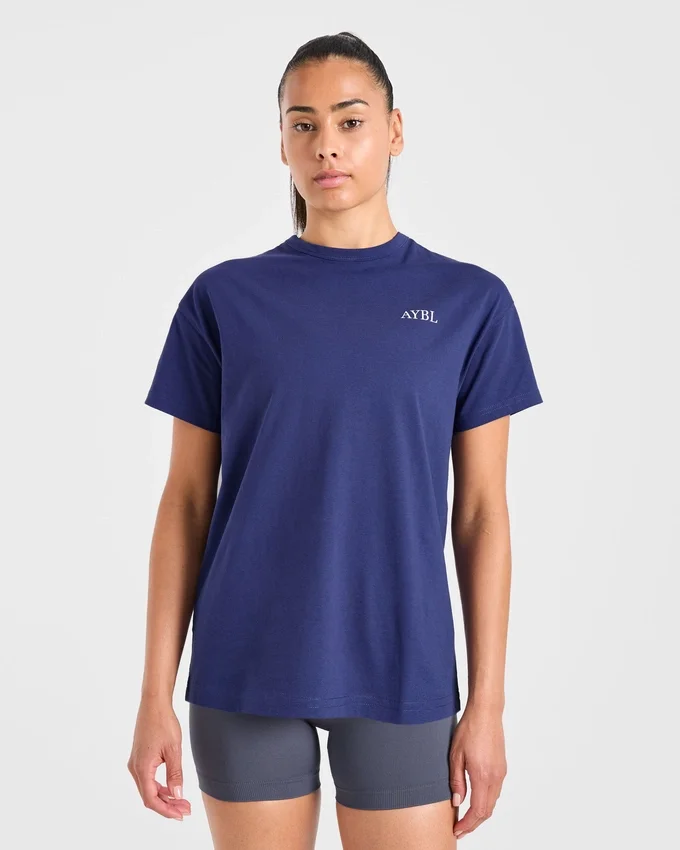 T-shirt oversize « AYBL Sports Club Script »
