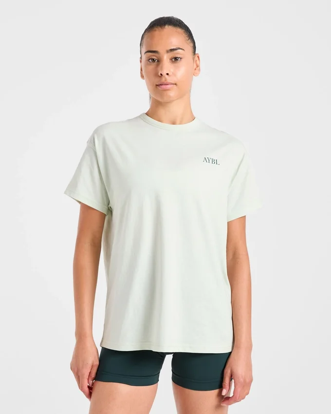 T-shirt oversize « AYBL Sports Club Script »