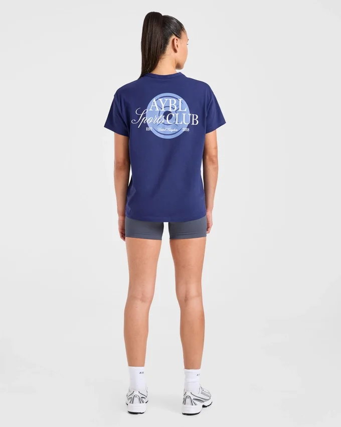 T-shirt oversize « AYBL Sports Club Script »