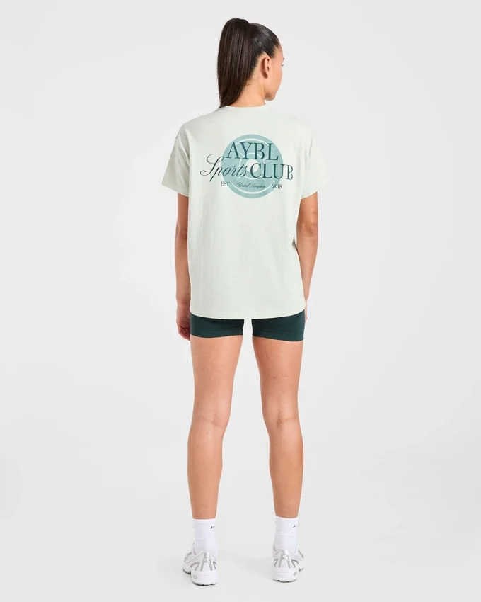T-shirt oversize « AYBL Sports Club Script »