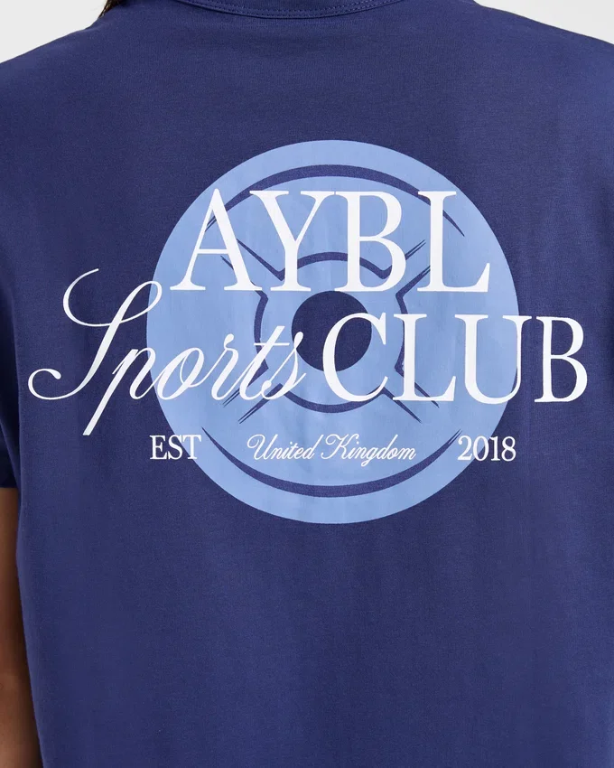 T-shirt oversize « AYBL Sports Club Script »