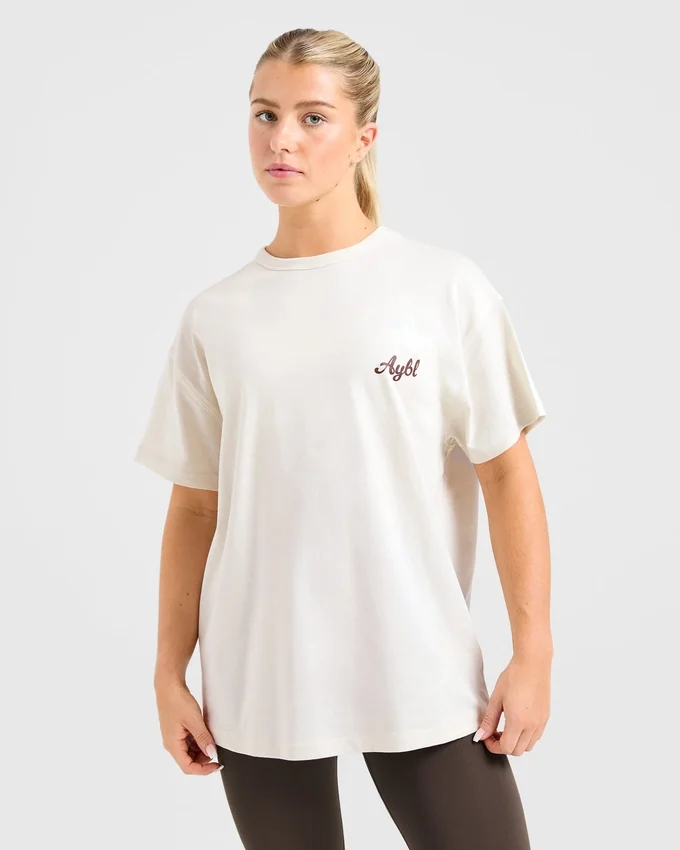 T-shirt oversize « Body Achieve Mind Believe »