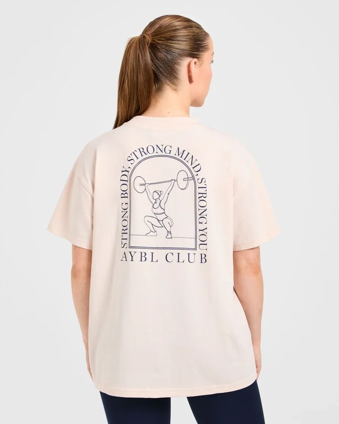 T-shirt oversize « Body, Mind, You »