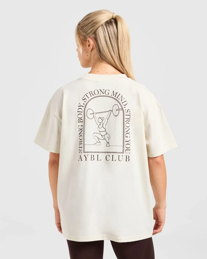 T-shirt oversize « Body, Mind, You »