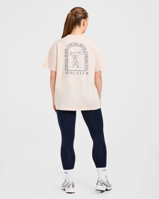 T-shirt oversize « Body, Mind, You »