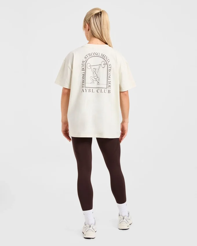 T-shirt oversize « Body, Mind, You »