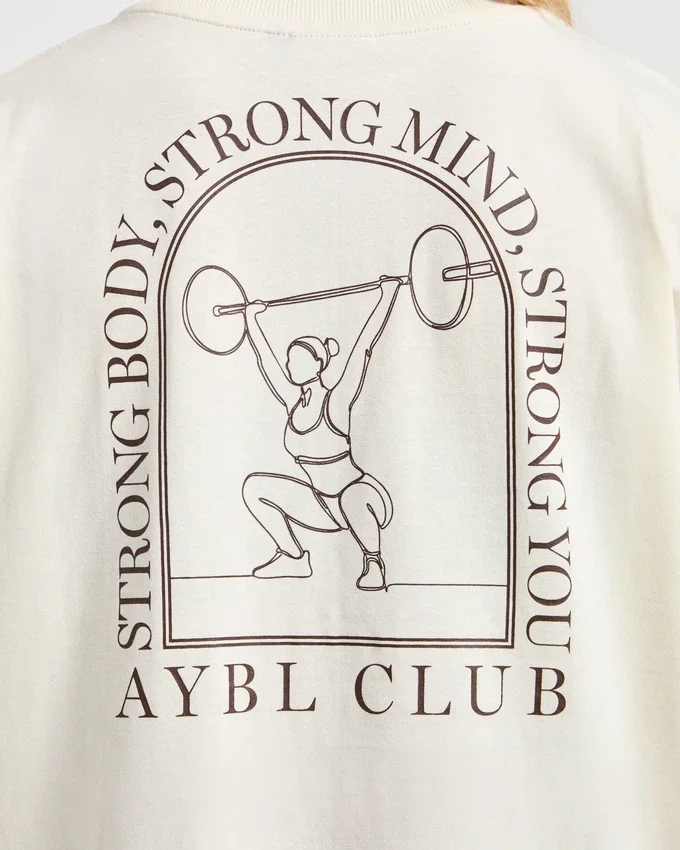 T-shirt oversize « Body, Mind, You »
