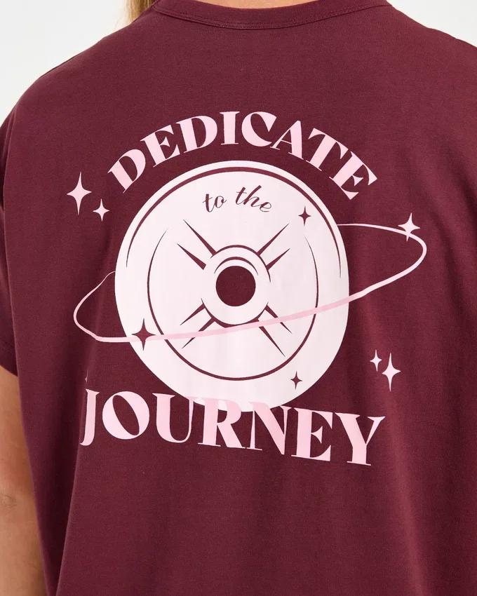 T-shirt oversize « Dedicate To The Journey »