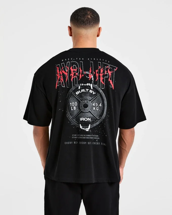 T-shirt oversize « Doberman Strength »