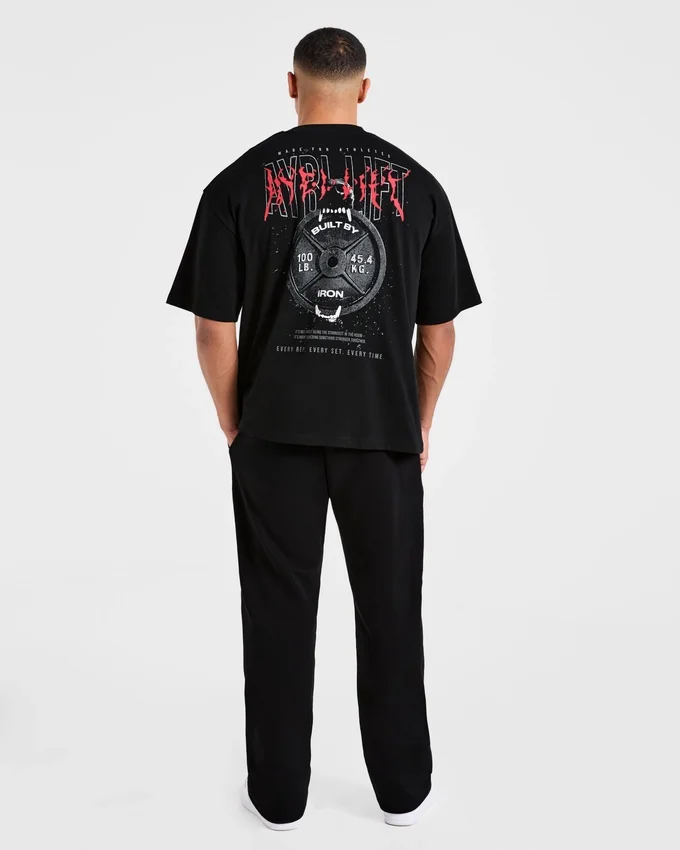 T-shirt oversize « Doberman Strength »