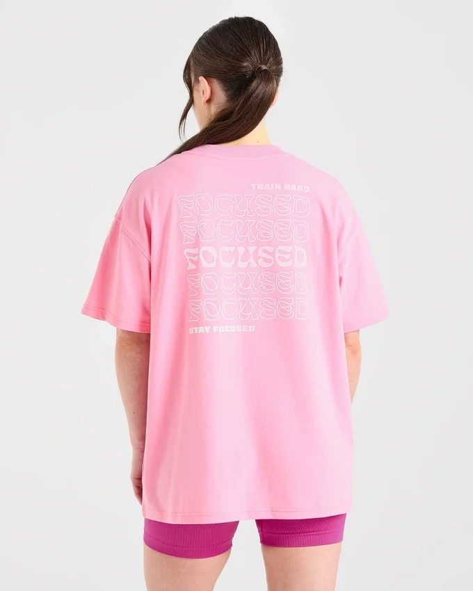 T-shirt oversize Focused Wavy