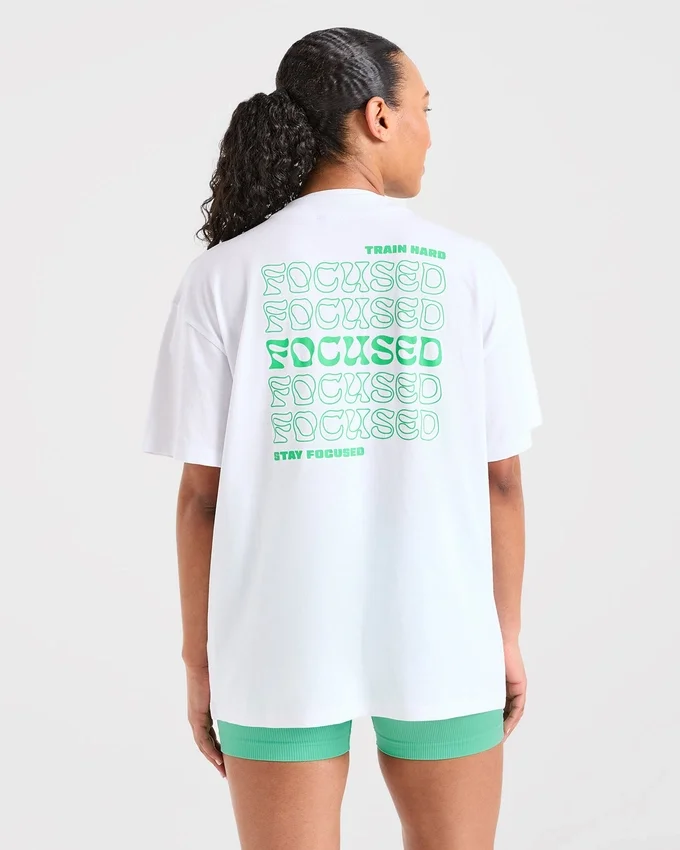 T-shirt oversize Focused Wavy