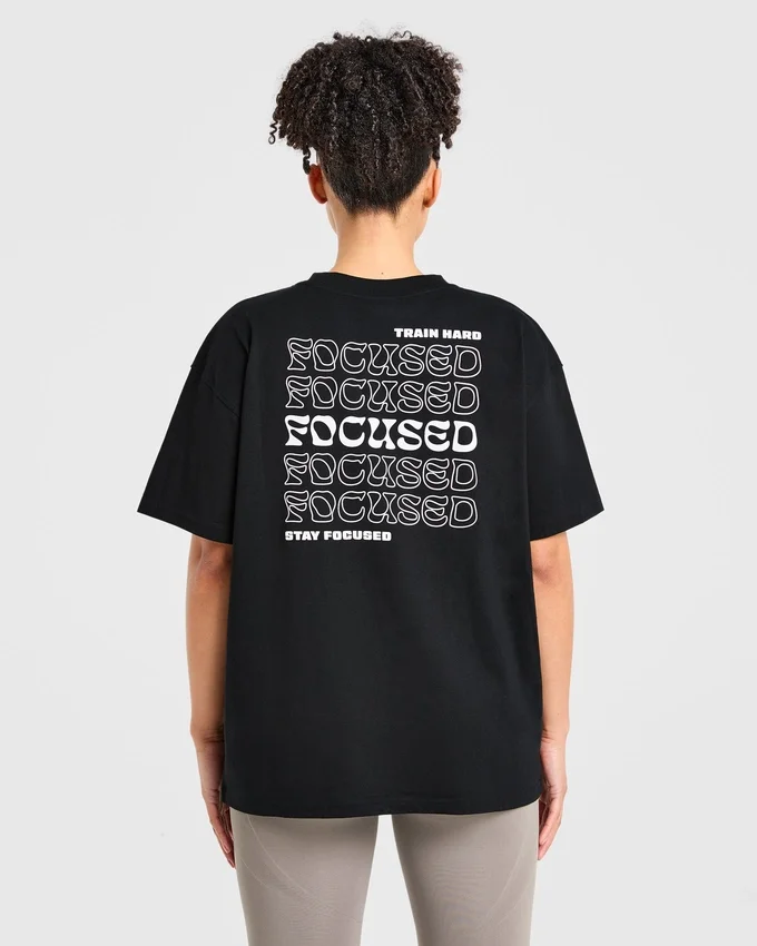 T-shirt oversize Focused Wavy