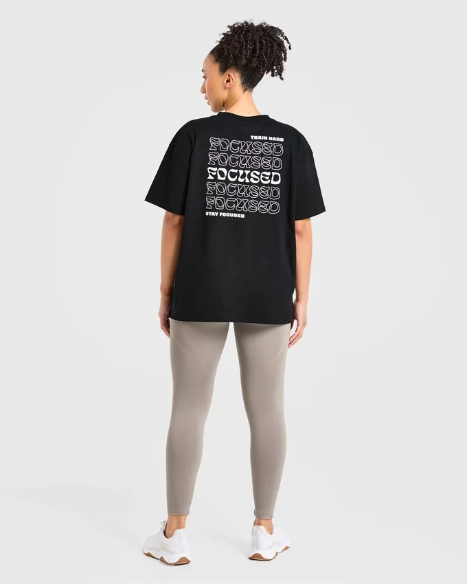 T-shirt oversize Focused Wavy