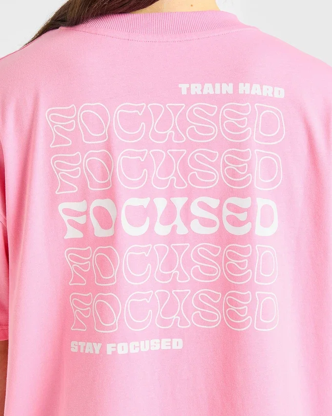T-shirt oversize Focused Wavy