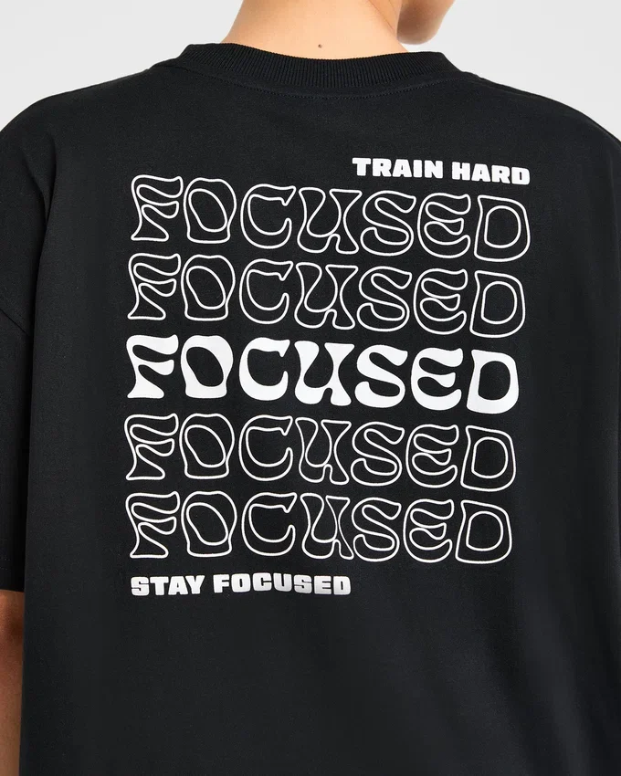 T-shirt oversize Focused Wavy