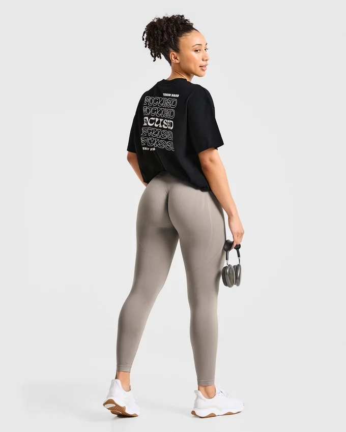 T-shirt oversize Focused Wavy