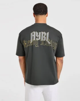 T-shirt oversize « Heavy Lifting Gothic »