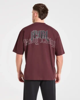 T-shirt oversize « Heavy Lifting Gothic »