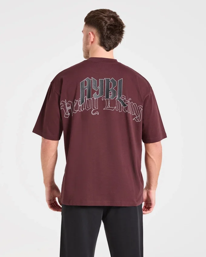 T-shirt oversize « Heavy Lifting Gothic »