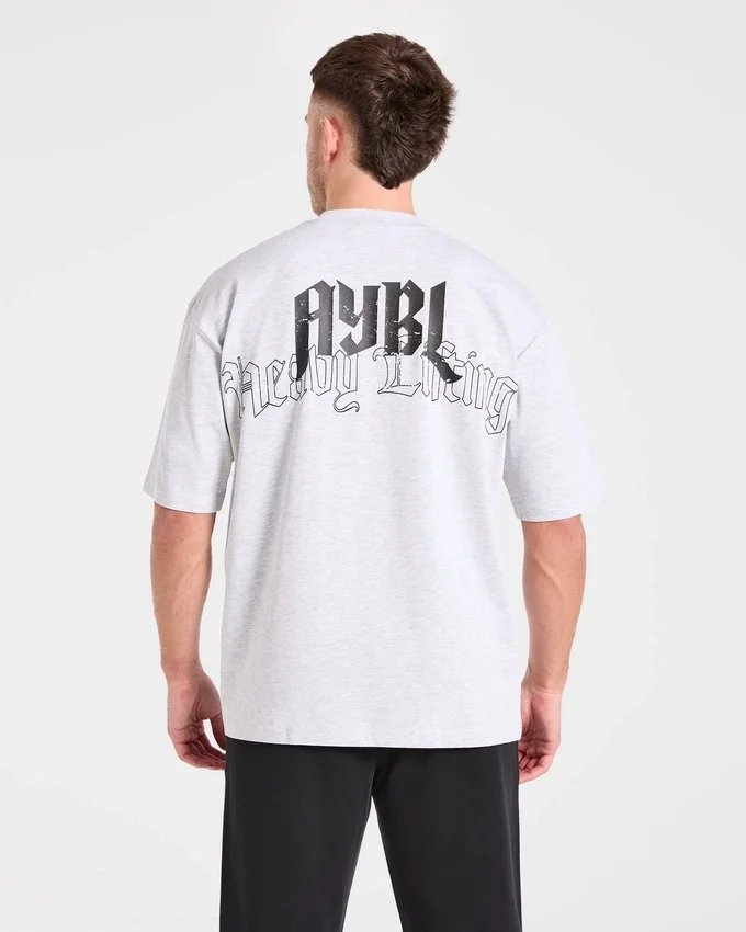 T-shirt oversize « Heavy Lifting Gothic »