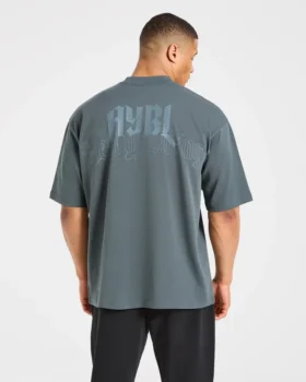 T-shirt oversize « Heavy Lifting Gothic »