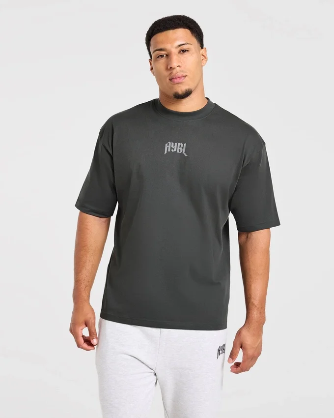T-shirt oversize « Heavy Lifting Gothic »
