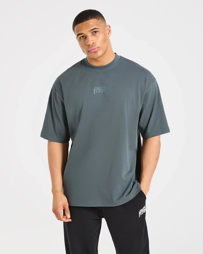T-shirt oversize « Heavy Lifting Gothic »