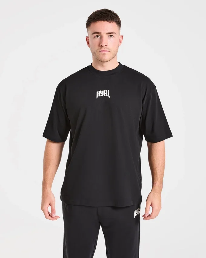 T-shirt oversize « Heavy Lifting Gothic »