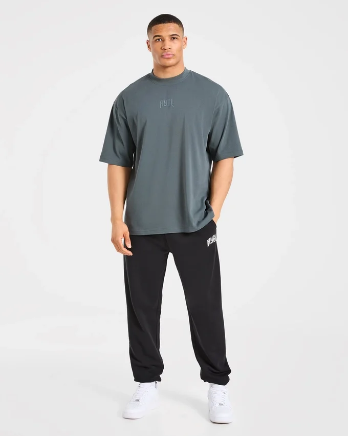 T-shirt oversize « Heavy Lifting Gothic »