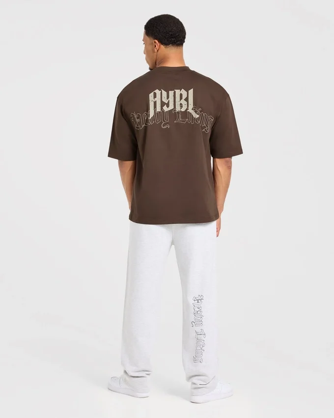 T-shirt oversize « Heavy Lifting Gothic »