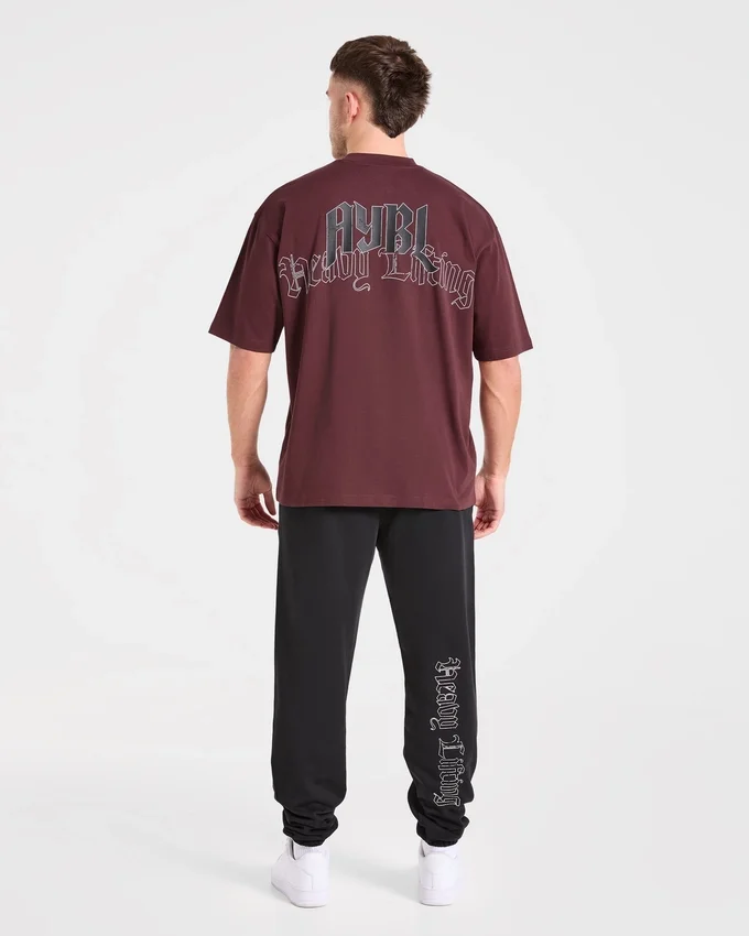 T-shirt oversize « Heavy Lifting Gothic »