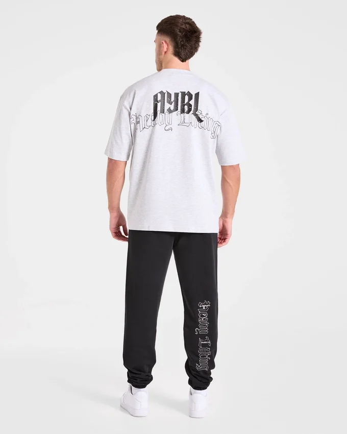 T-shirt oversize « Heavy Lifting Gothic »