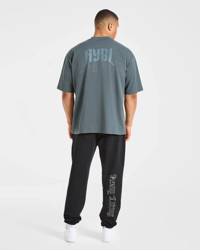 T-shirt oversize « Heavy Lifting Gothic »