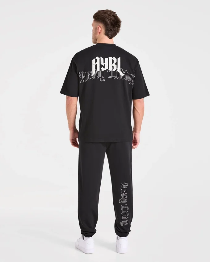 T-shirt oversize « Heavy Lifting Gothic »