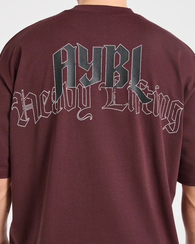 T-shirt oversize « Heavy Lifting Gothic »
