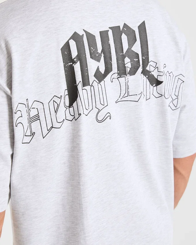 T-shirt oversize « Heavy Lifting Gothic »