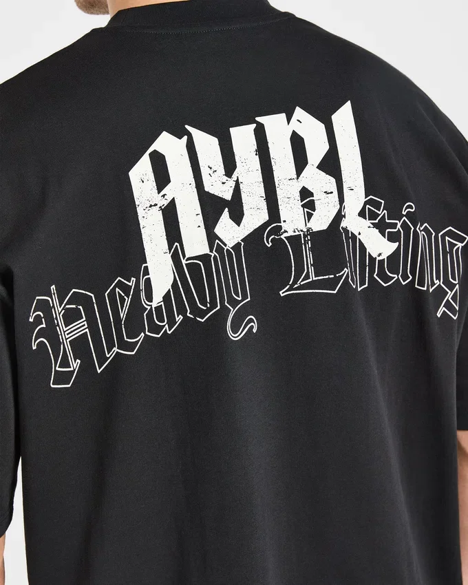 T-shirt oversize « Heavy Lifting Gothic »