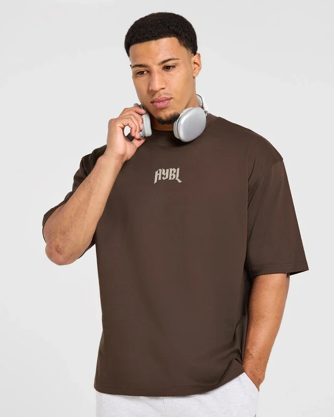 T-shirt oversize « Heavy Lifting Gothic »