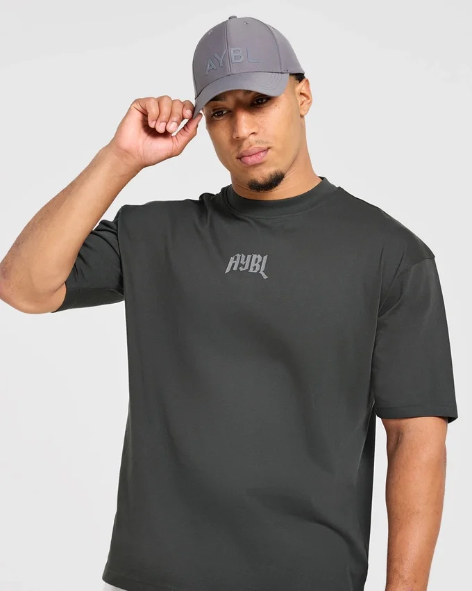 T-shirt oversize « Heavy Lifting Gothic »