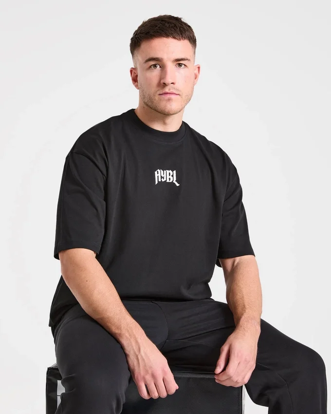 T-shirt oversize « Heavy Lifting Gothic »