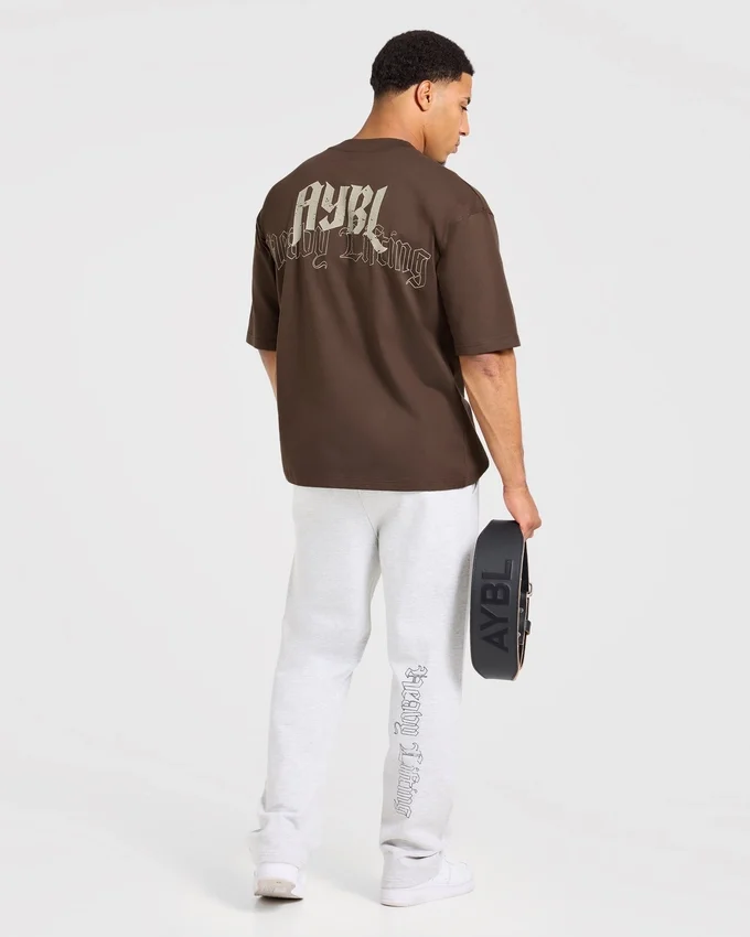 T-shirt oversize « Heavy Lifting Gothic »