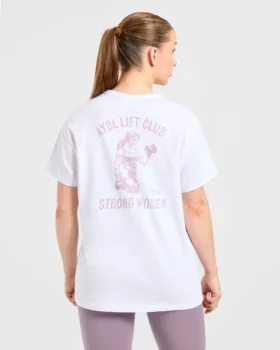 T-shirt oversize à imprimé « Strong Women »