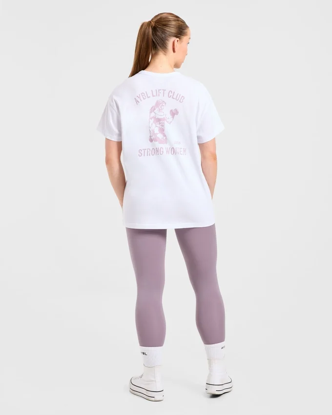 T-shirt oversize à imprimé « Strong Women »