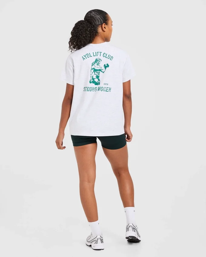 T-shirt oversize à imprimé « Strong Women »