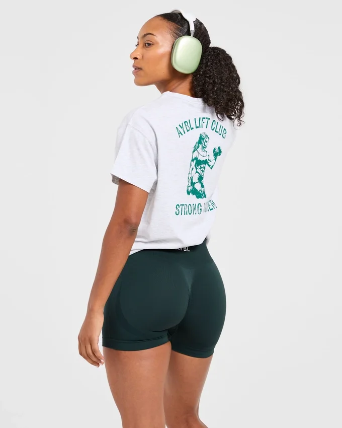 T-shirt oversize à imprimé « Strong Women »