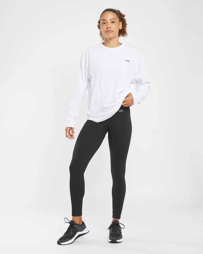 T-shirt oversize à manches longues Essential